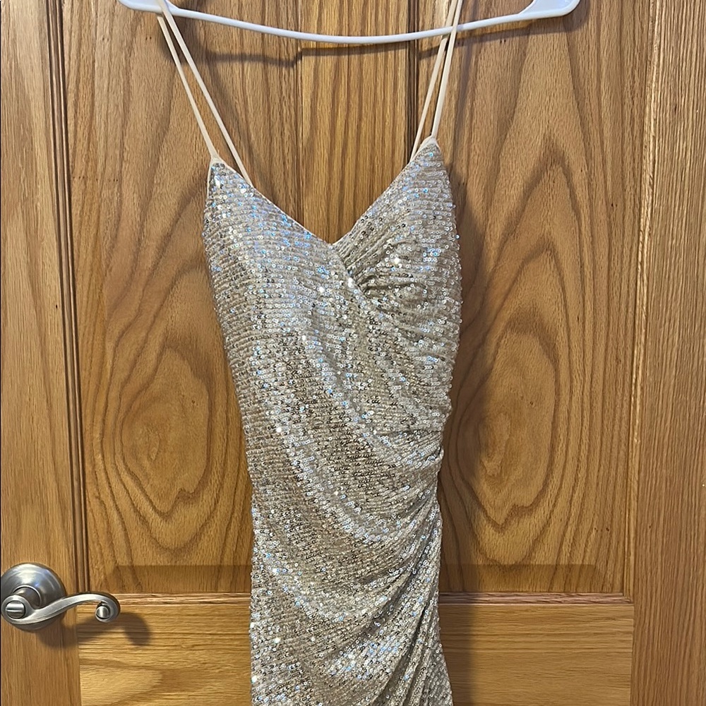 Sparkling Sequin Dress with Spaghetti Straps